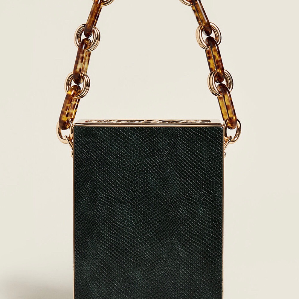 NWT gorgeous LIKE DREAMS box purse w. 2 straps - Picture 3 of 12